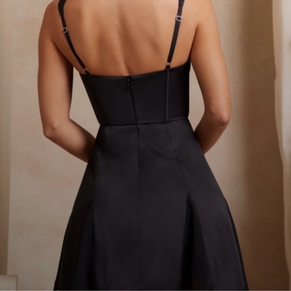 Oh Polly Elegant corset Black Mini Dress - Picture 2 of 3